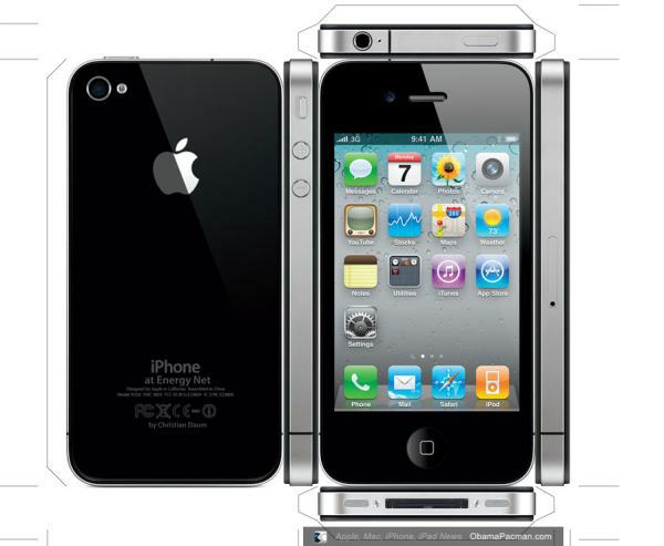 how to make your own iphone 4 papercraft model How To Make Your Own iPhone 4 Papercraft Model