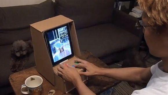iPad Cardboard Arcade Cabinet iPad Cardboard Arcade Cabinet Gives you the True Arcade Experience Right in your Living Room