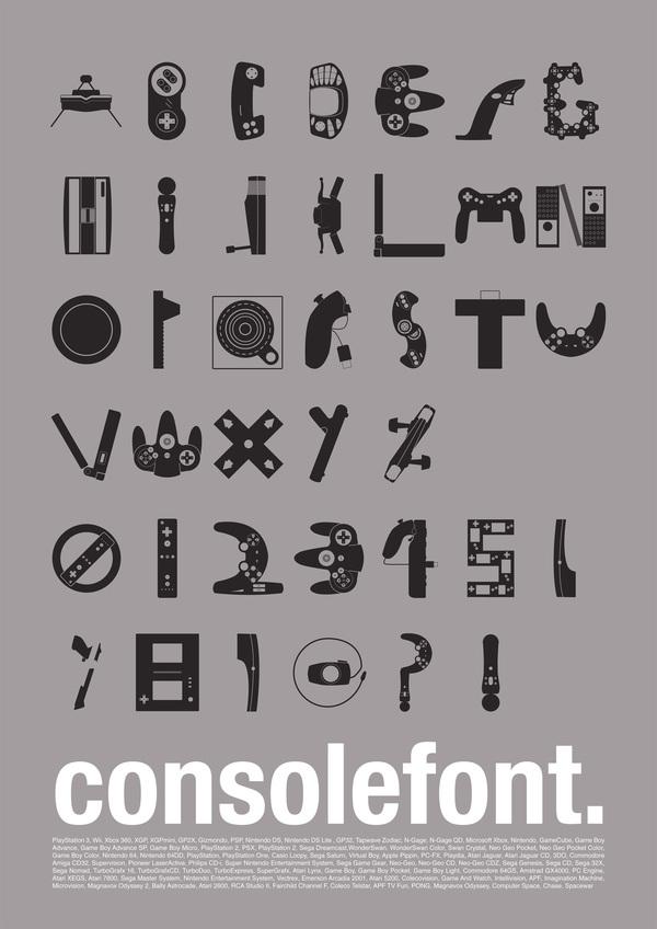 video game console font video game console font Video Game Console Font Design