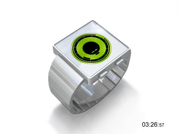ECHO Watch Green color The ECHO Concept Watch from Tokyoflash: Let Everybody See, You Have Arrived.