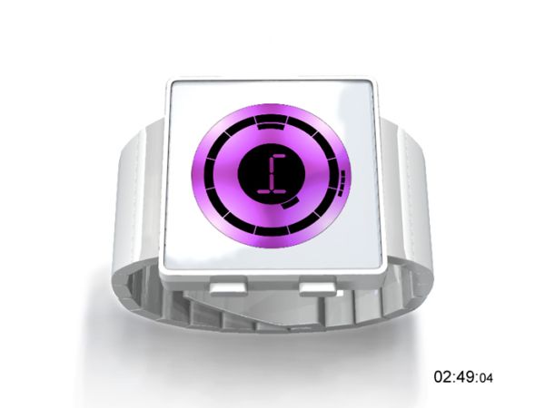 ECHO Watch puple color The ECHO Concept Watch from Tokyoflash: Let Everybody See, You Have Arrived.