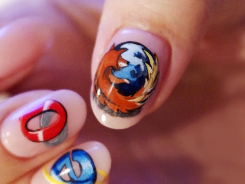 Pic 1 Paint your nails with the Browser of your choice!