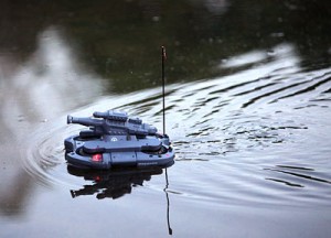 RCTankSea 300x216 Super RC Amphibian Tank: The Coolest Way to Harass Your Pets