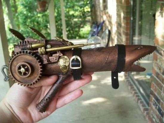 Ray Gun 2 A Steampunk Gun Made from Household Scrap