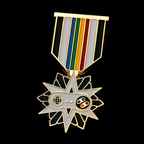 Super NES War Veteran Pin