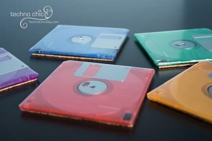 The Floppy Disks are now back as Floppy Disk Coasters in Funky Colors 2 The Floppy Disks are now back as Floppy Disk Coasters in Funky Colors