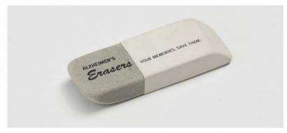 alzheimers awareness eraser Save and Erase with the USB inspired by Alzheimer’s!