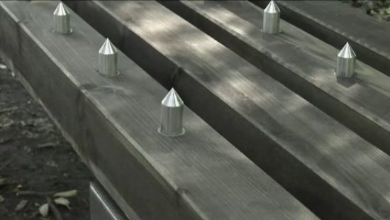 bench with spikes design bench with spikes design Pay & Sit Bench with Spikes