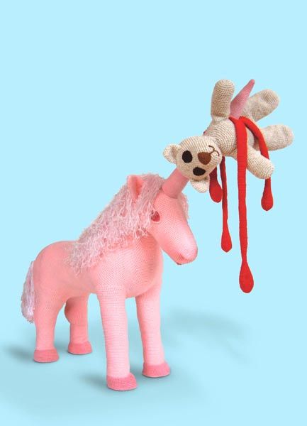 bloody unicorn killer plush doll image bloody unicorn killer plush doll image