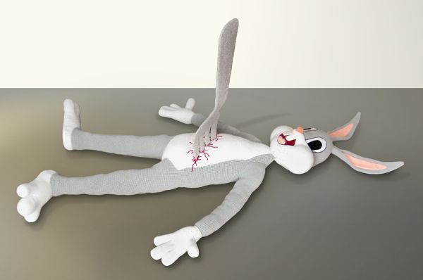 bugs bunny forked to death plush doll image bugs bunny forked to death plush doll image