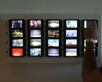 ipod wall art using 20 ipods image ipod wall art using 20 ipods image iPod Wall Lights Up Any Room