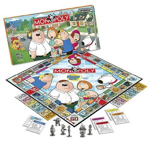 monopoly board game family guy edition