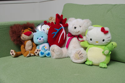 plush beating heart group