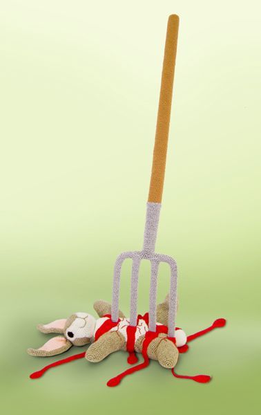 rabbit forked to death plush doll image rabbit forked to death plush doll image