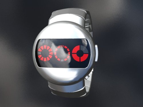 tokyoflashredledwatch1 Tokyoflash Robot Watch Provides Circular Time Telling Goodness