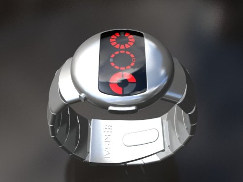 tokyoflashredledwatch2 Tokyoflash Robot Watch Provides Circular Time Telling Goodness