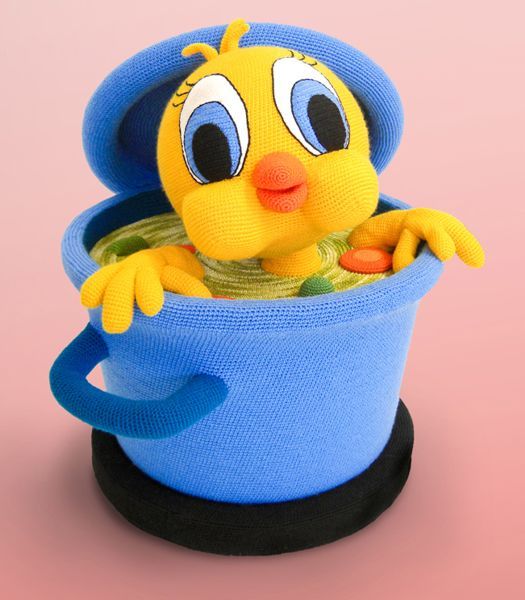 tweey being cooked plush doll image tweey being cooked plush doll image
