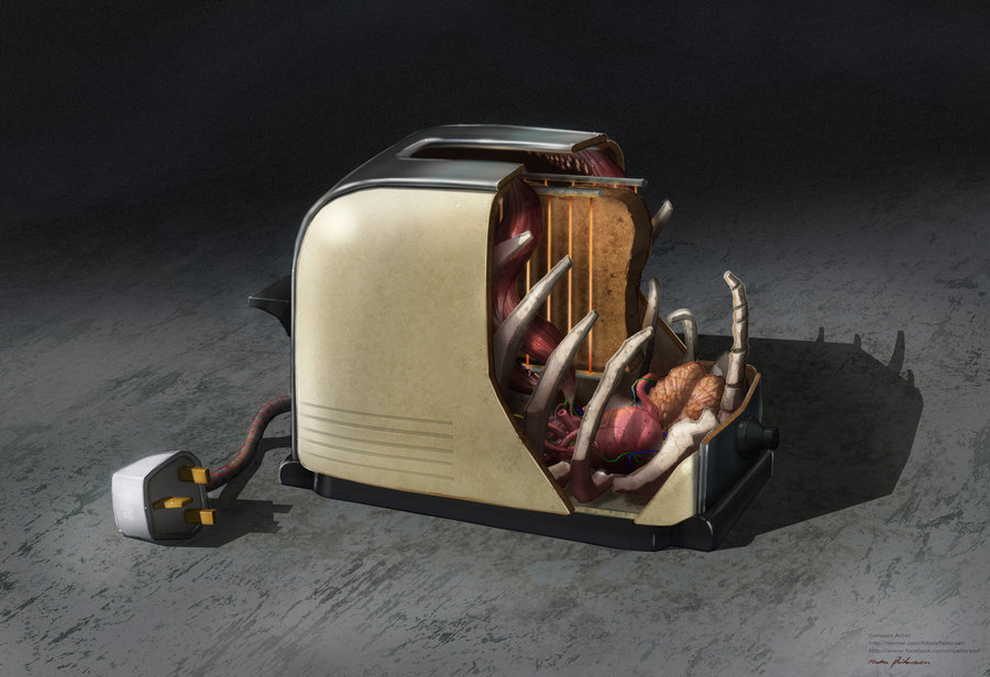 HotToastNightmare by Madspeitersen2 Gaming Controllers and Toaster Anatomy