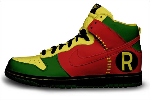 Robin Shoe Batman and Robin Shoe Designs