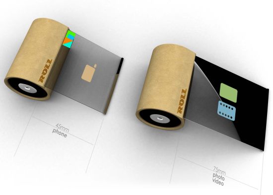 Rollphone Cell Phone Concept Brings A revolution In The Cell Phone Industry 21 Geek With Laptop Weekly Roundup 13.08.10
