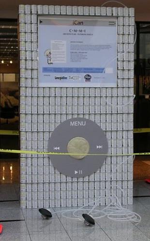 apple ipod canstruction artwork 2 apple ipod canstruction artwork 2