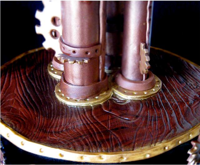 cake wood Metallic Steampunk Cake Delight
