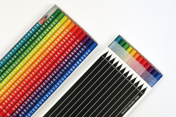 creative calendar design colored pencils image creative calendar design colored pencils image