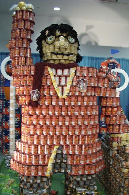 harry potter canstruction artwork harry potter canstruction artwork