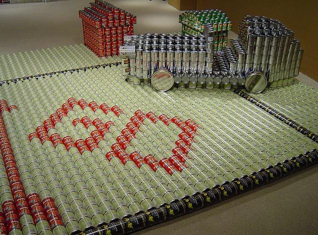 monopoly theme canstruction artwork monopoly theme canstruction artwork