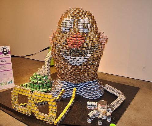 mr potato head canstruction artwork mr potato head canstruction artwork