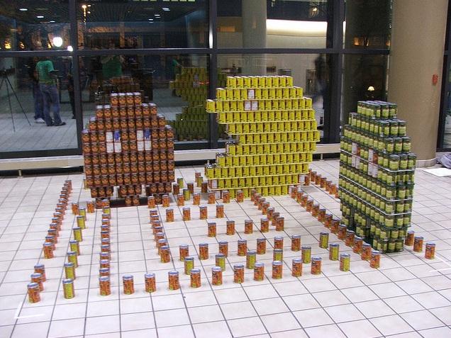 pacman canstruction artwork 2 pacman canstruction artwork 2