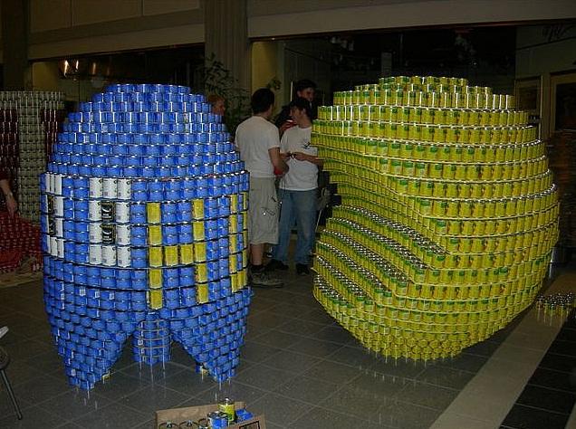 pacman canstruction artwork 3 pacman canstruction artwork 3