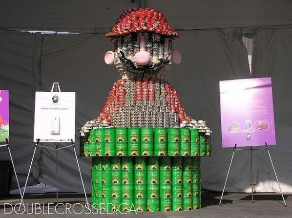 super mario bros canstruction artwork 4 super mario bros canstruction artwork 4