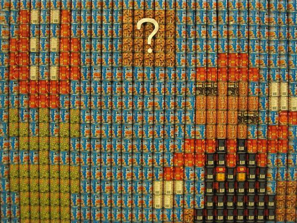 super mario bros canstruction artwork 5 super mario bros canstruction artwork 5