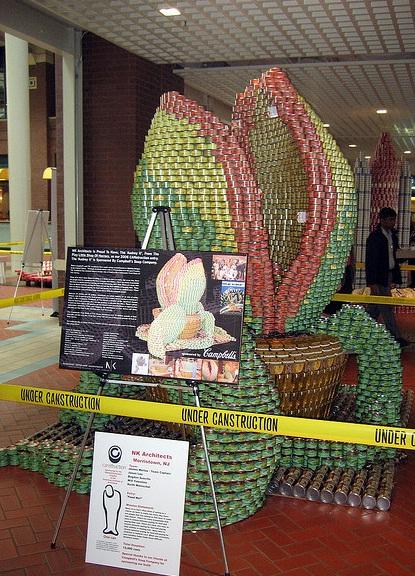 super mario bros canstruction artwork piranha plant super mario bros canstruction artwork piranha plant