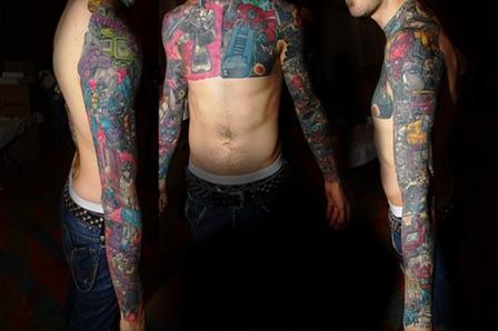transformers tattoo Autobots vs. Decepticons Tattoo Art