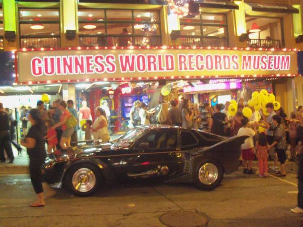 Batmobile on the go