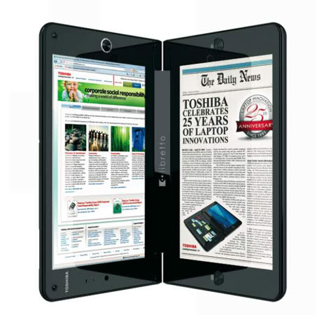 Toshiba Libretto W100 Laptop Toshiba Libretto W100 Dual Screen Laptops Are Incredible!
