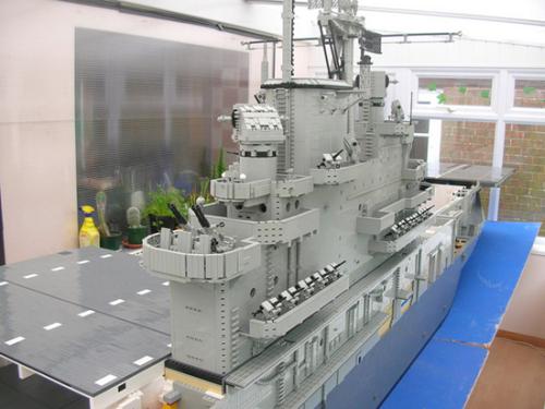 Lego USS Intrepid09 Lego Monster Unleashes Sizeable Lego USS Intrepid Model