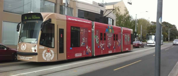 Super Mario trams 1 Super Mario Trams Invade Melbourne
