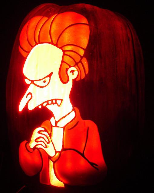 halloween pumpkin carvings montgomery burns vampire halloween pumpkin carvings montgomery burns vampire