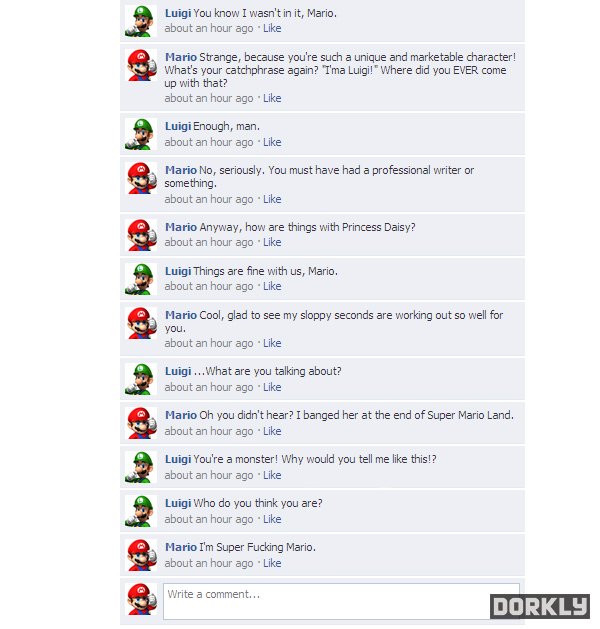 mario & luigi facebook fight part 2 mario luigi facebook fight part 2 Mario & Luigi Facebook Fight