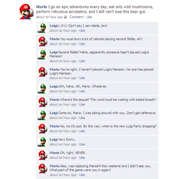 mario & luigi facebook fight mario luigi facebook fight Mario & Luigi Facebook Fight