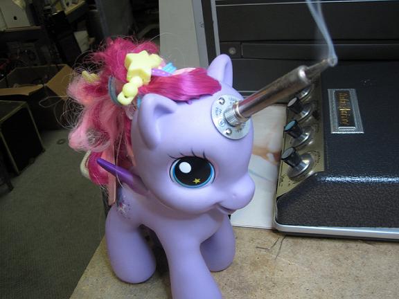 Soldering Pwny 3 My Little Pony: The Soldering Iron Edition