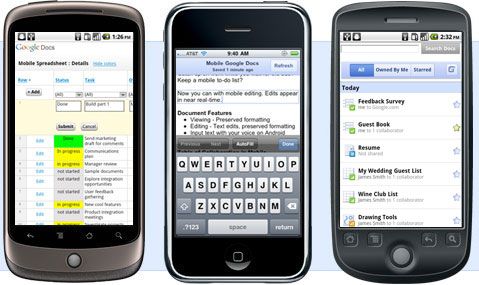 Google Docs Editing Comes to iOS, Android Devices