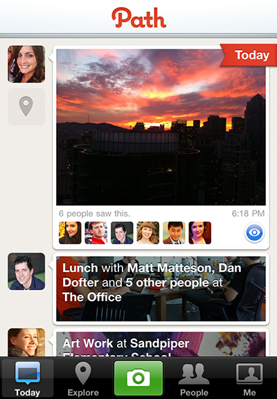 path Share Your Moments, Share Your Life, Share PATH