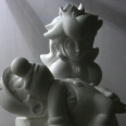 Mario and Princess Peach Carved 'Jesus-like' to Signify “Game Over”