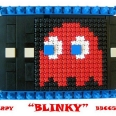 Pacman “Blinky” Mosaic Created with Technic Axles Looks Awesome