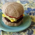 Knitted Cheeseburger with No Calories 