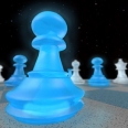 A Glowing Chess Board Set